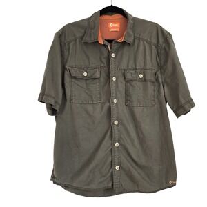 Crocs Men's‎ Olive Green Short Sleeve Shirt - MED